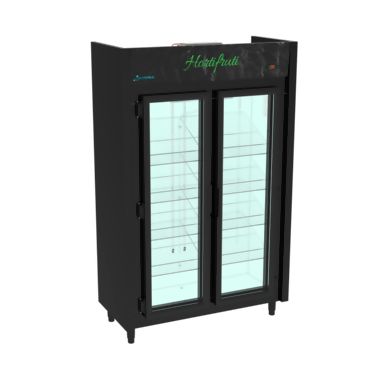 Expositor de Hortfruti 2 Portas Auto Serviço Preto Kofisa