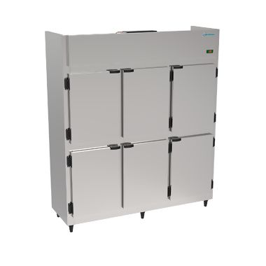 Refrigerador Industrial 6 Portas Mini Câmara Inox Brilhoso 220V Kofisa