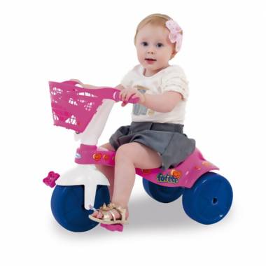 Triciclo Fofete Com Cestinha Xalingo