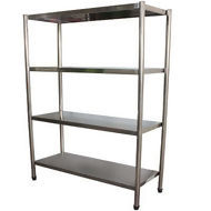 Estante de Inox Com 4 Prateleiras