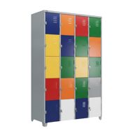 Roupeiro GR de Aço Com 20 Portas Colorido
