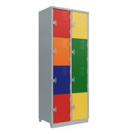 Roupeiro GR de Aço Com 8 Portas Colorido