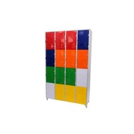Roupeiro GR de Aço Com 16 Portas Colorido 